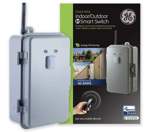 ge z-wave plus 40-amp indoor/outdoor metal box smart switch manual|Direct.